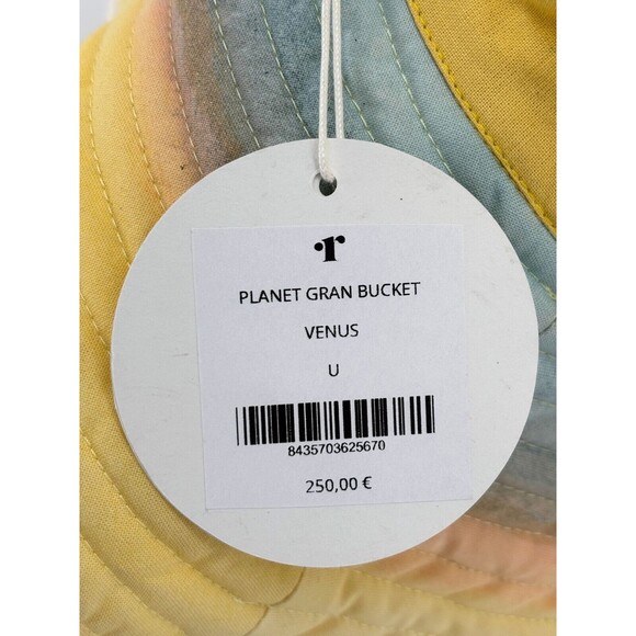 Romualda Planet Gran Venus Bucket Hat Yellow Pink Blue Made In Spain NWT - Picture 9 of 12